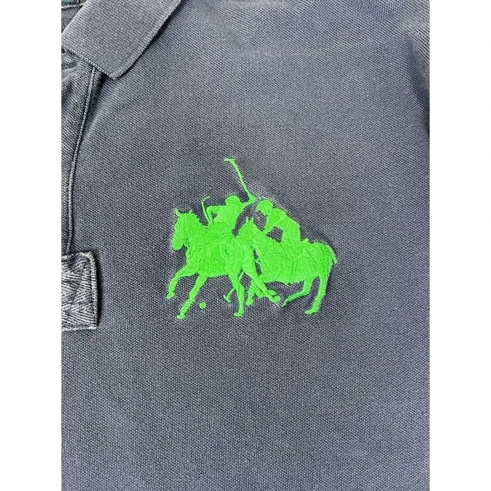 Vintage Polo Ralph Lauren‎ Men's 2XL Short Sleeve Shirt Dual Match Big Pony #2